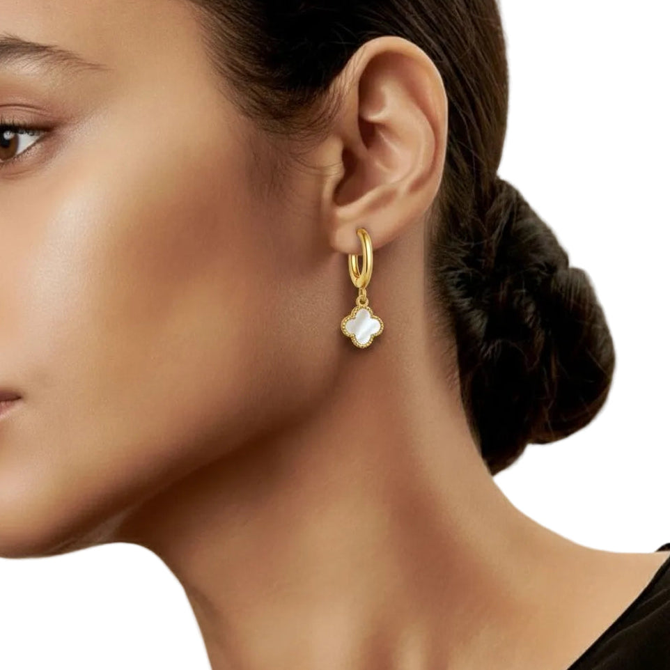 Gold Van Cleef  Drop Earrings