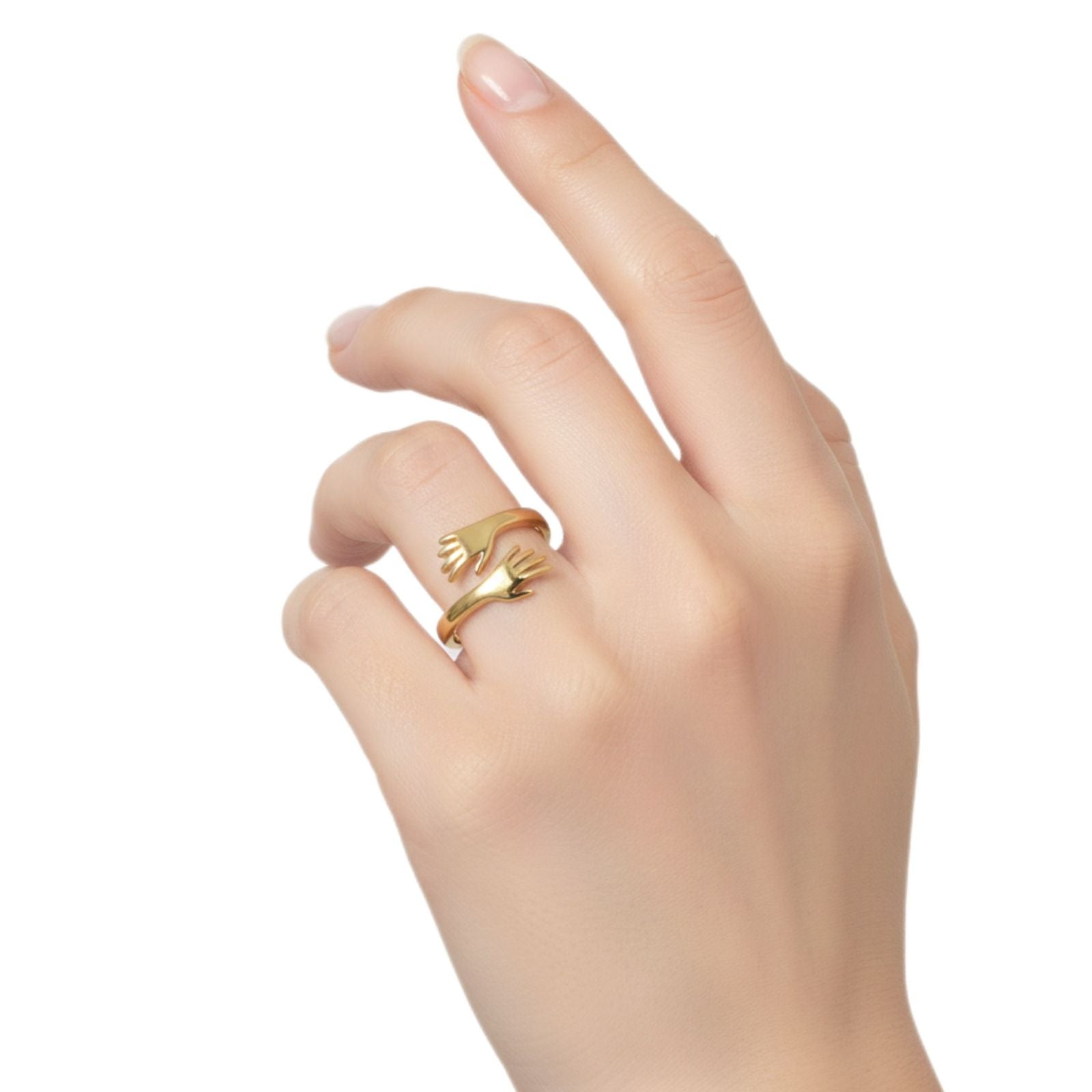 Hands Of Love Gold Ring