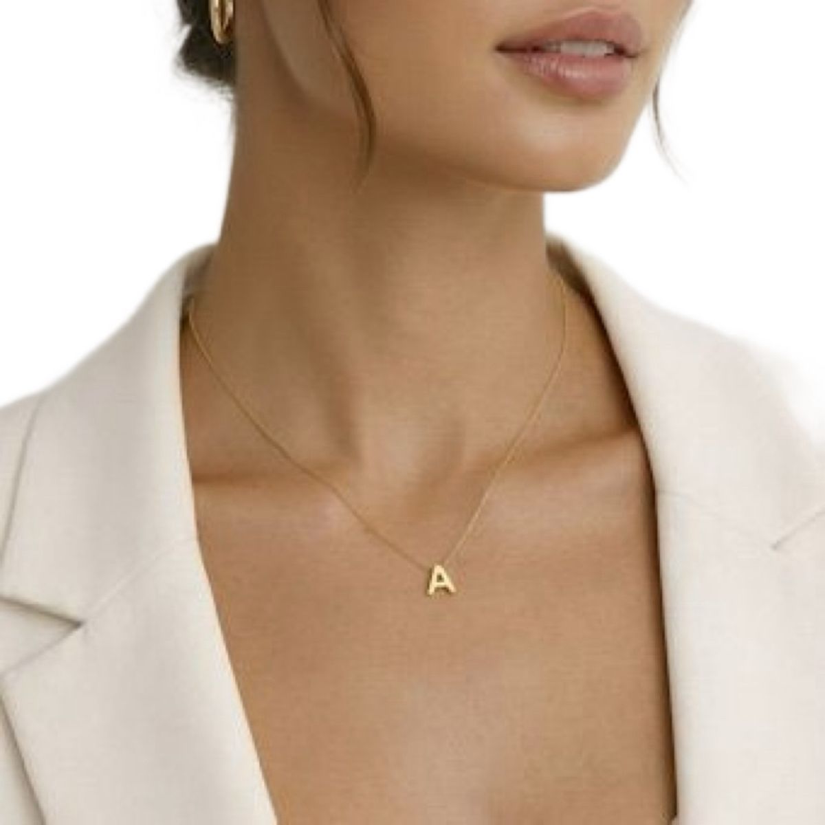 Minimalist Alphabet Letters Necklace