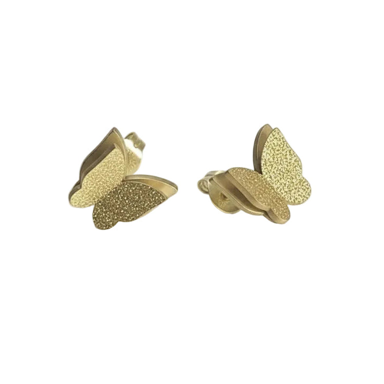 Small Gold Butterfly Stud