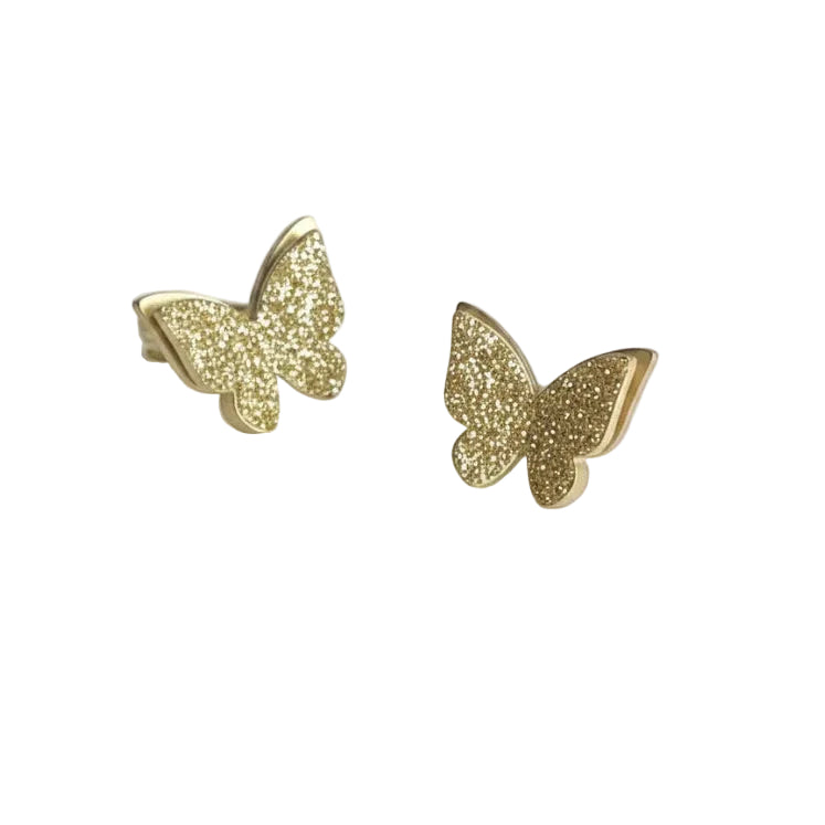 Small Gold Butterfly Stud