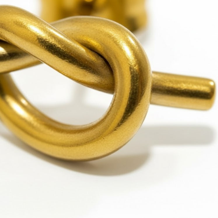 Simple Gold Loop Stud