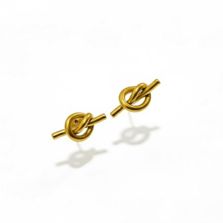 Simple Gold Loop Stud