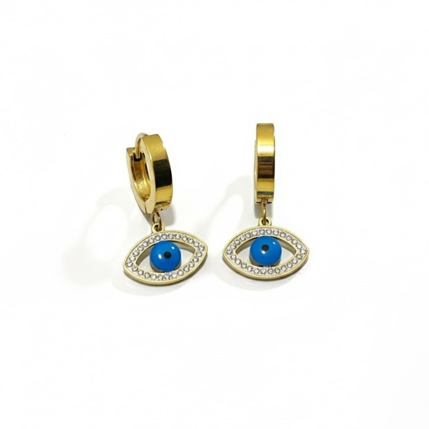 Evil Eye Hoop Earings