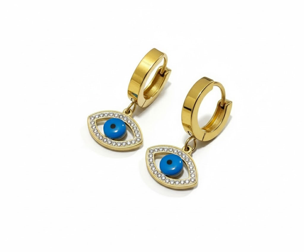 Evil Eye Hoop Earings