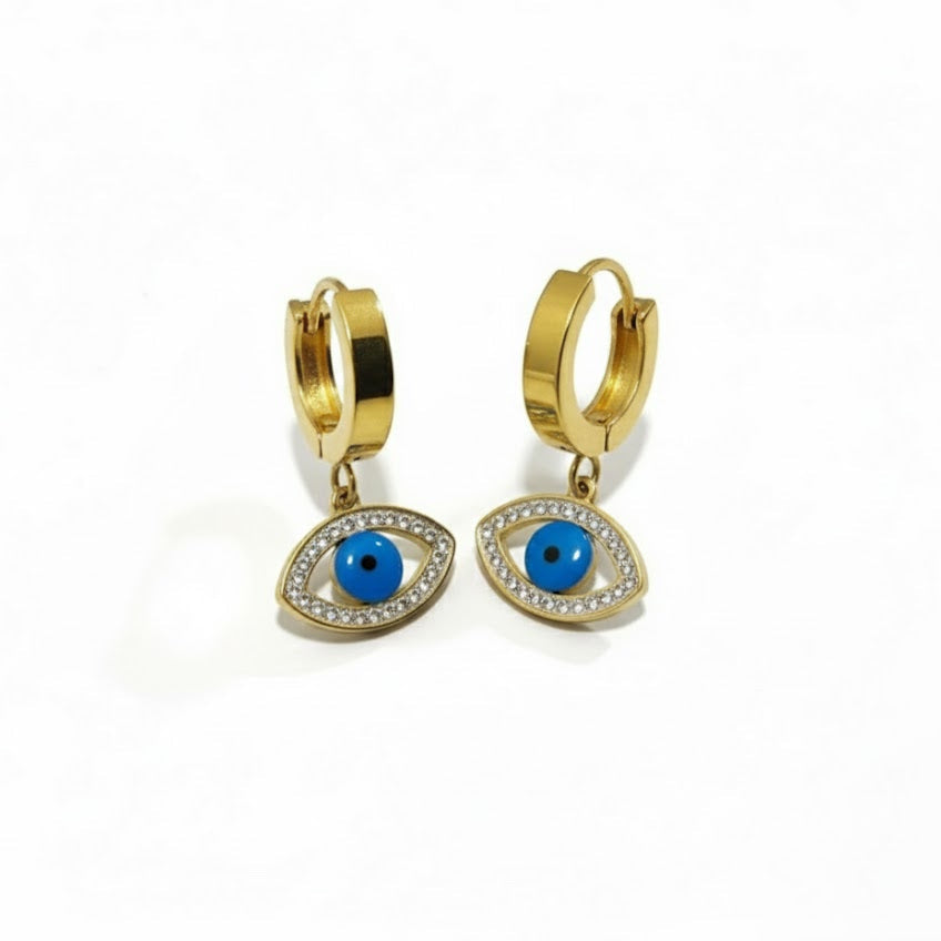 Evil Eye Hoop Earings