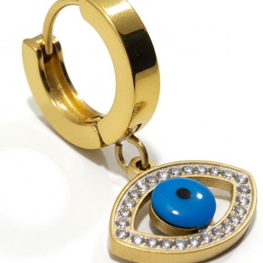 Evil Eye Hoop Earings