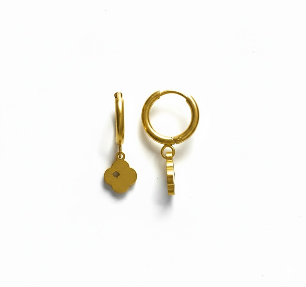 Gold Van Cleef  Drop Earrings