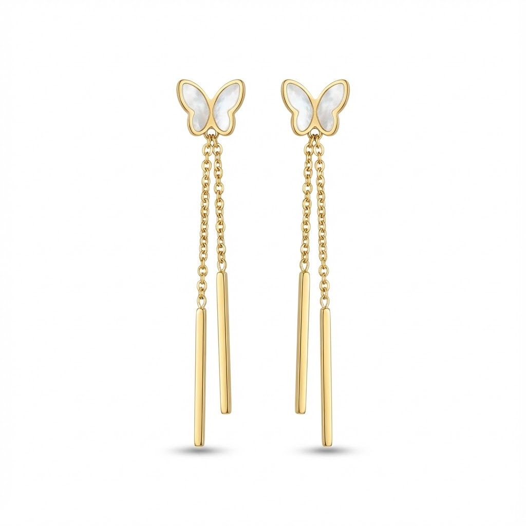 Twilight Butterfly Drop Stud