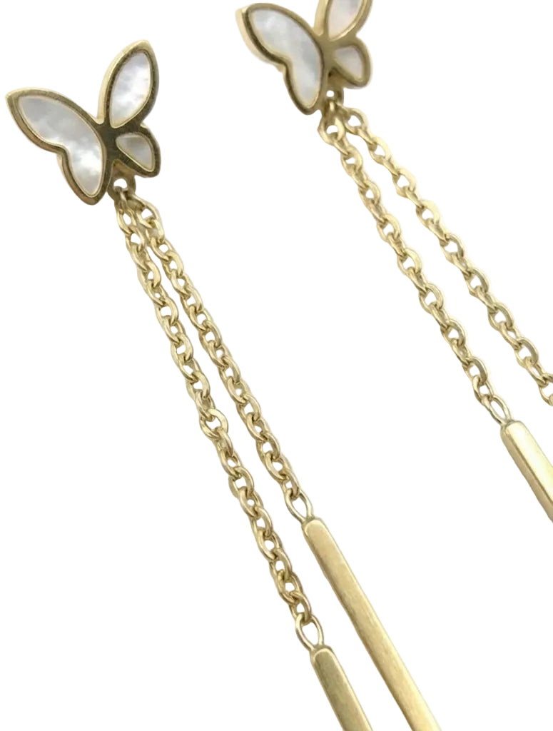 Twilight Butterfly Drop Stud